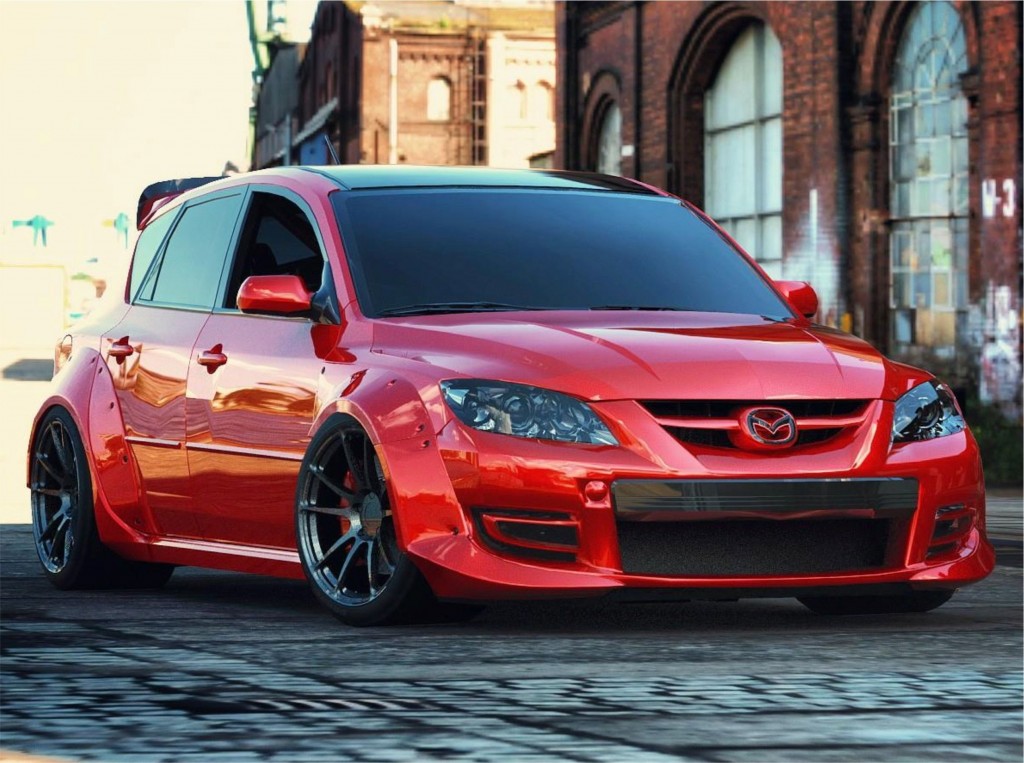 Kotflügelverbraiterung Mazda MPS 3 kaufen Maxspeed Motorsport