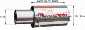 Maxspeed Universal Muffler R1