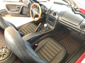 Striped Seat Cover Miata MX5