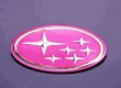 STI pink emblem