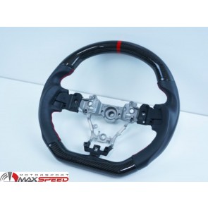 Steering Wheel Carbon Leather  Subaru WRX STI + Leverg 2015/19
