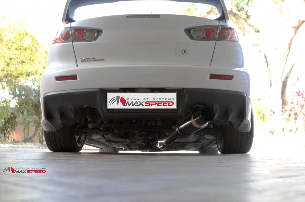 Maxspeed Maxspeed Exhaust Lancer EvoX Exhaust Lancer EvoX Single Tip Maxspeed ...