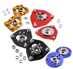 Adjustable camber plates for coilovers