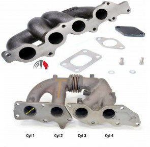 Mazdaspeed MPS3  MZR 2.0L 2.3L Turbo Exhaust Manifold T25 Flange