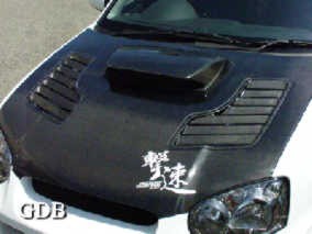 CHARGE-SPEED CARBON HOOD Impreza GDB