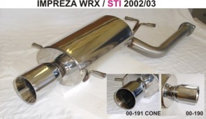 Sportauspuff Edelstahl 115mm WRX/STI