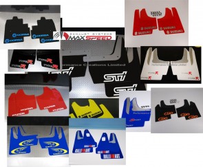 Kotschutzlappen Rally Type  Mudflaps  different Logo 