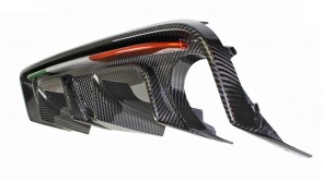 Real Carbon Diffusor 500 595 695 Abarth 2016/20