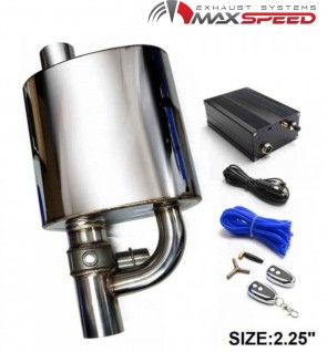 SINGLE EXHAUST MUFFLER WITH DIFFERENT SOUNDS/DUMP VALVE