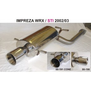 Sportauspuff Edelstahl 115mm WRX/STI