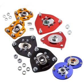 Adjustable camber plates for coilovers