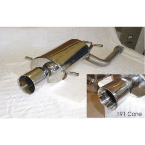 Sportauspuff Edelstahl 115 mm Kone 
