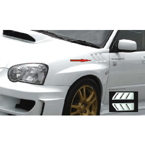 FRONTFENDER WITH DUCT 20mm WIDE EACH SIDE