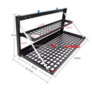 Alu Double Layer Tailgate Storage Rack